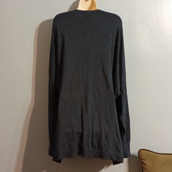 DG2 by Diane Gilman women's 3XL charcoal gray light weight sweater - Picture 12 of 17